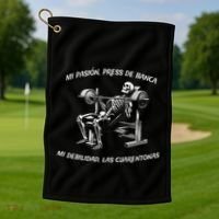 Calacas Chidas Gym Mexican Sayings Funny Sarcasm Slang Golf Towel thumb 1