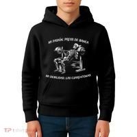 Calacas Chidas Gym Mexican Sayings Funny Sarcasm Slang Kids Hoodie thumb 4