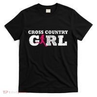 Cross Country Girl Runner Silhouette Gift  Sport  T-Shirt thumb 0