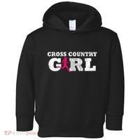 Cross Country Girl Runner Silhouette Gift  Sport  Toddler Hoodie thumb 0