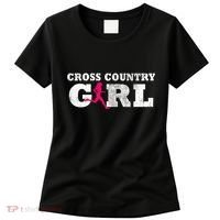 Cross Country Girl Runner Silhouette Gift  Sport  Women's T-Shirt thumb 0