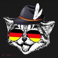 Cute Cat German Flag Oktoberfest Pride Germany Festival Kids Long Sleeve Shirt thumb 2