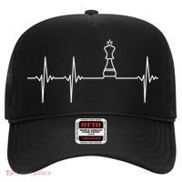 Chess Cool Gift Heartbeat King Piece Gift Chess Players Lovers Hat thumb 0