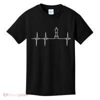 Chess Cool Gift Heartbeat King Piece Gift Chess Players Lovers Kids T-Shirt thumb 0