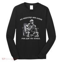 Calacas Chidas Gym Mexican Sayings Long Sleeve Shirt thumb 0