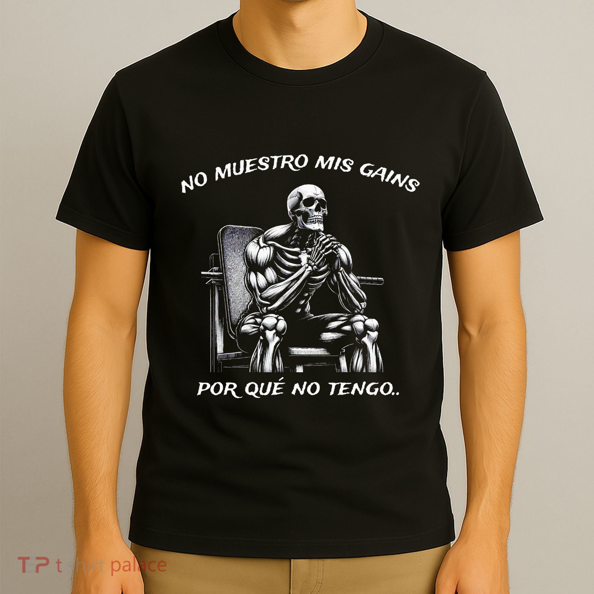 Calacas Chidas Gym Mexican Sayings T-Shirt