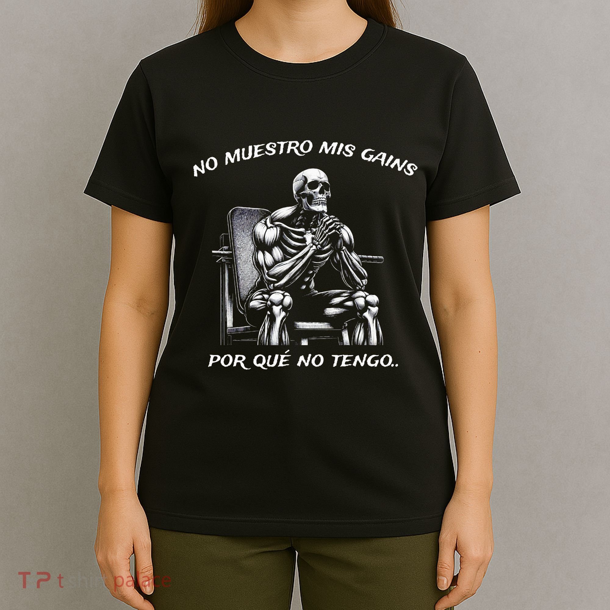 Calacas Chidas Gym Mexican Sayings T-Shirt