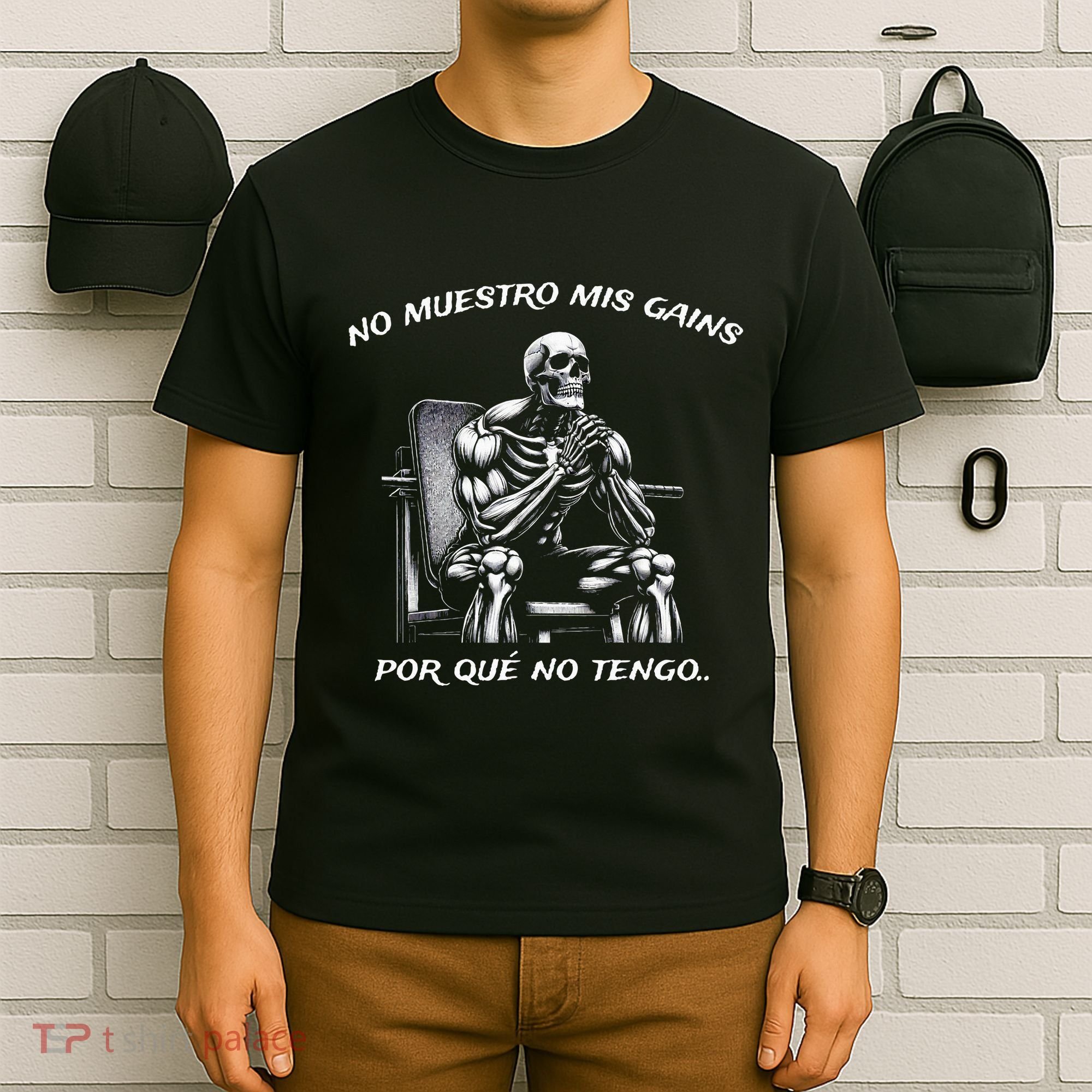 Calacas Chidas Gym Mexican Sayings T-Shirt