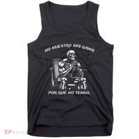 Calacas Chidas Gym Mexican Sayings Tank Top thumb 0