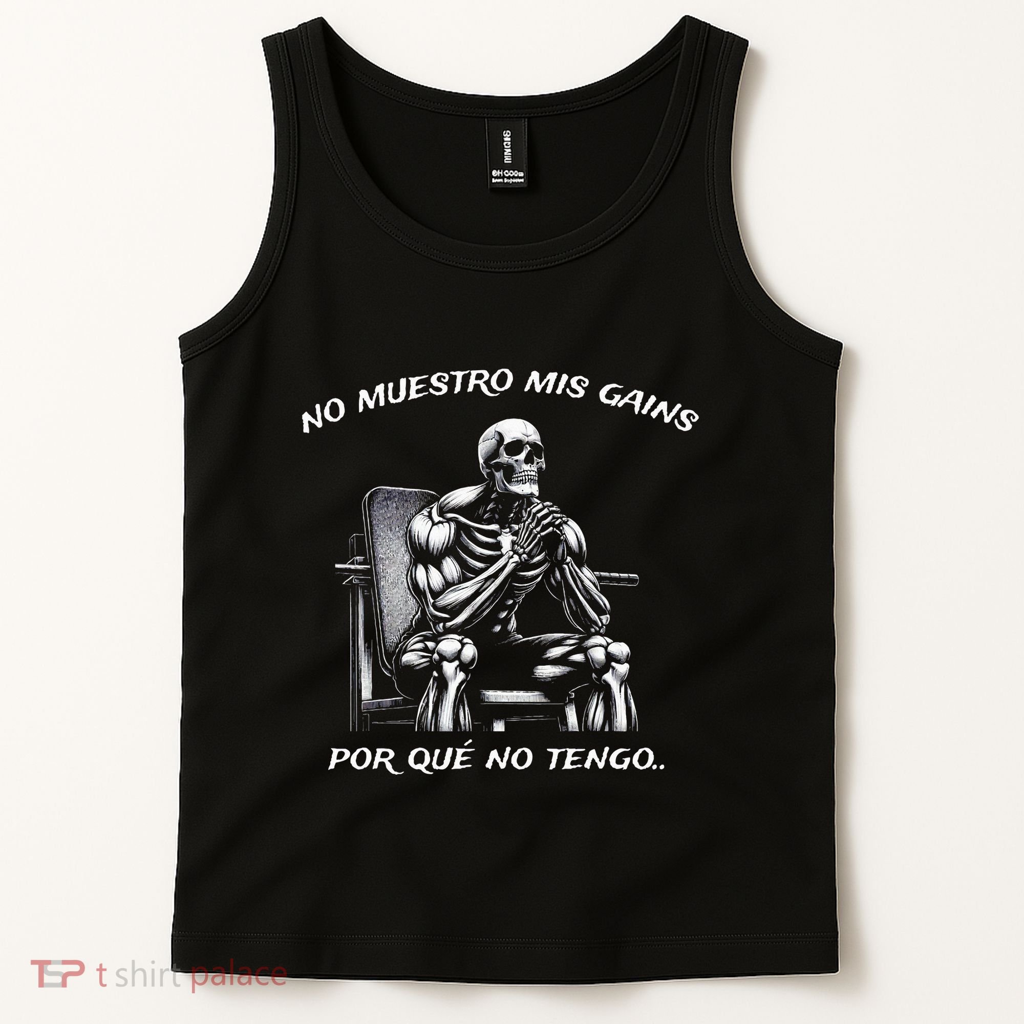 Calacas Chidas Gym Mexican Sayings Tank Top