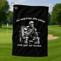 Calacas Chidas Gym Mexican Sayings Golf Towel thumb 1