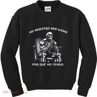 Calacas Chidas Gym Mexican Sayings Kids Sweatshirt thumb 0
