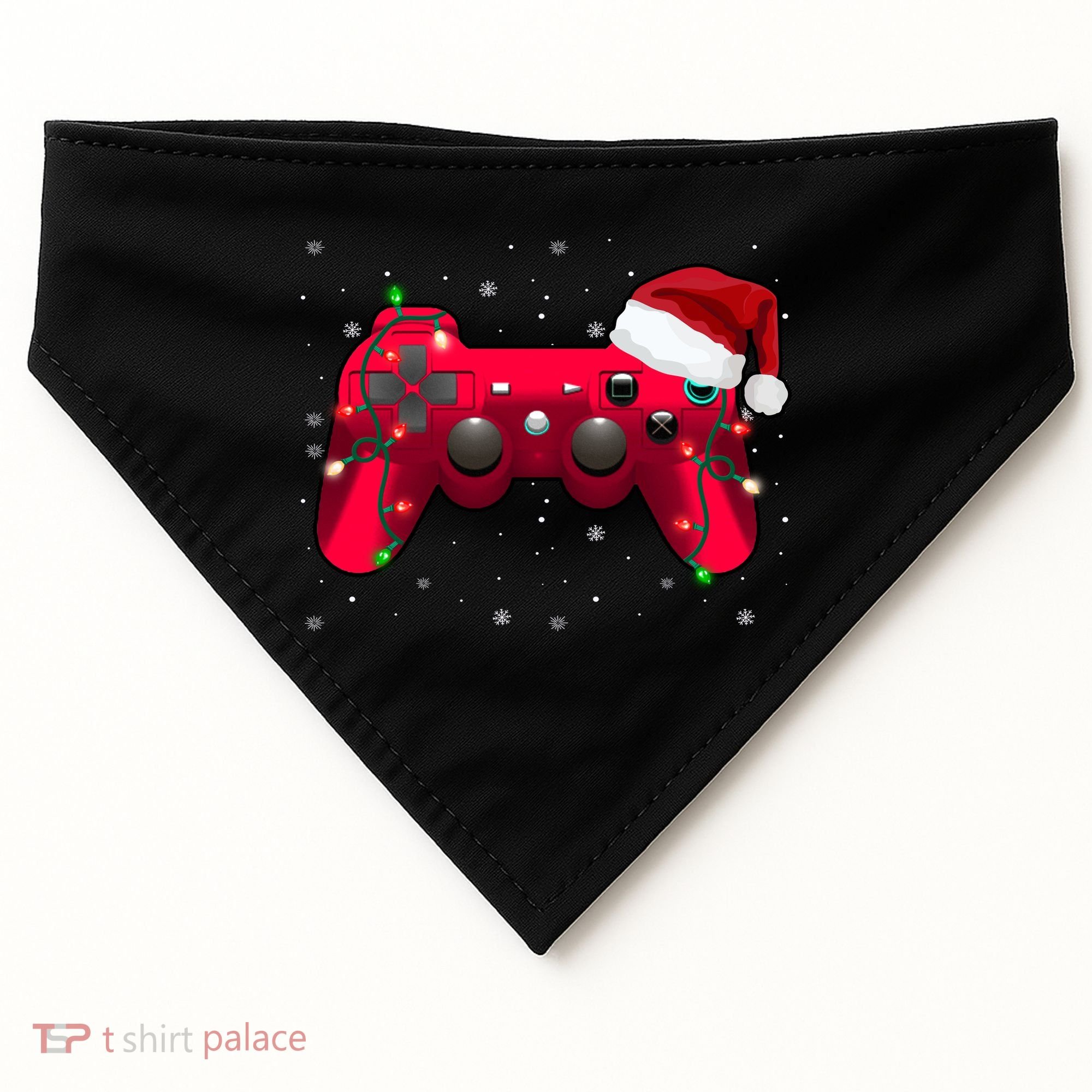 Christmas Controller Gamer Gift USA-Made Doggie Bandana