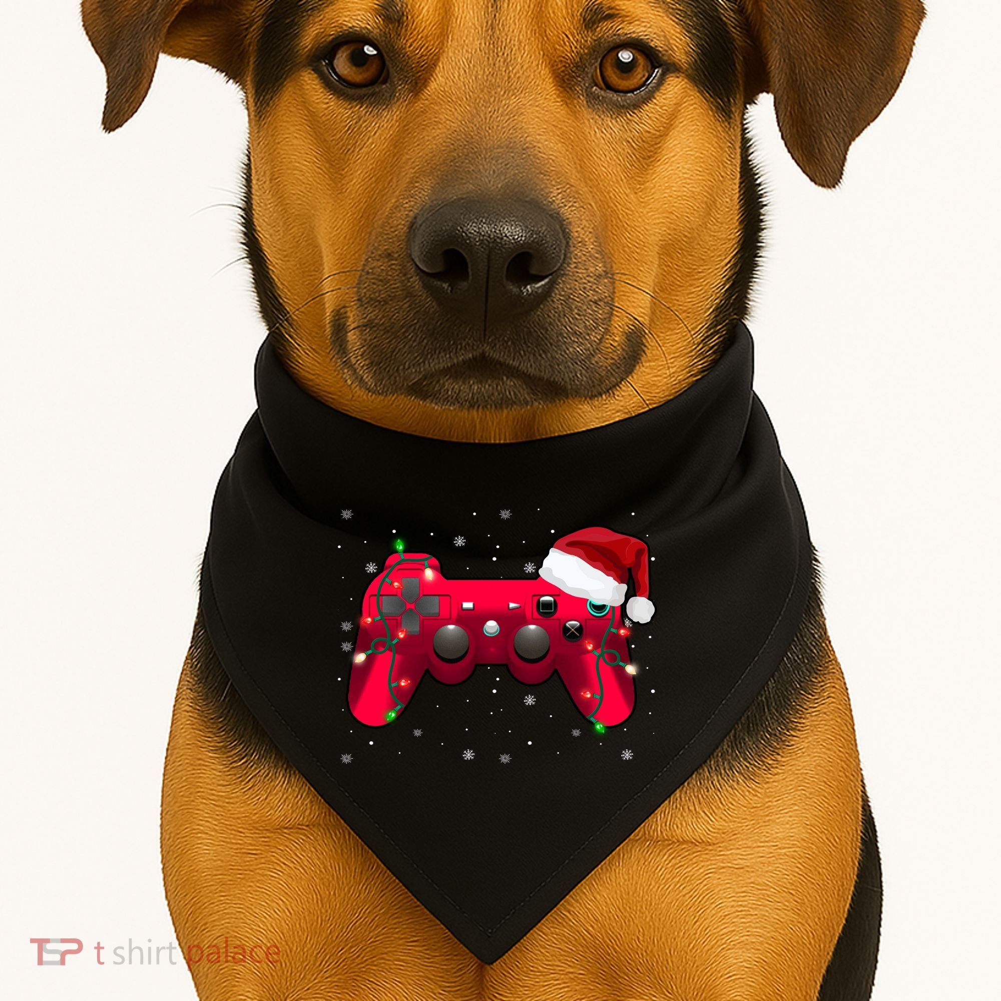 Christmas Controller Gamer Gift USA-Made Doggie Bandana