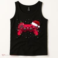 Christmas Controller Gamer Gift Tank Top thumb 2