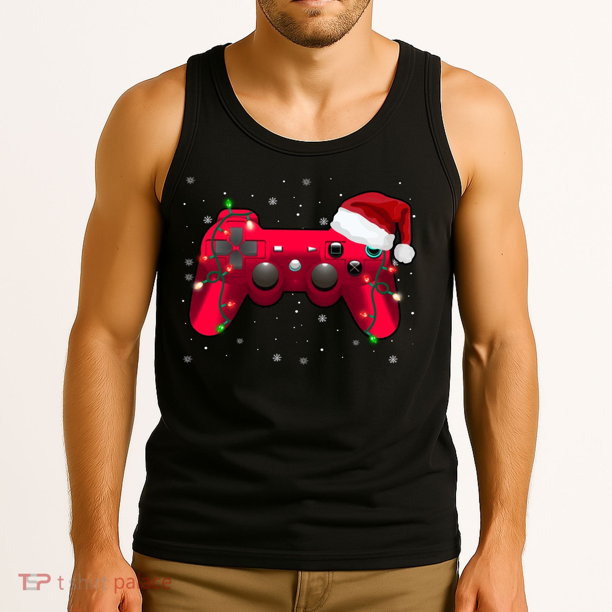 Christmas Controller Gamer Gift Tank Top