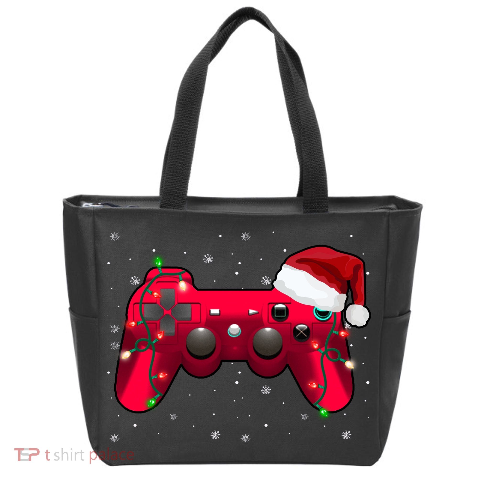 Christmas Controller Gamer Gift Tote Bag