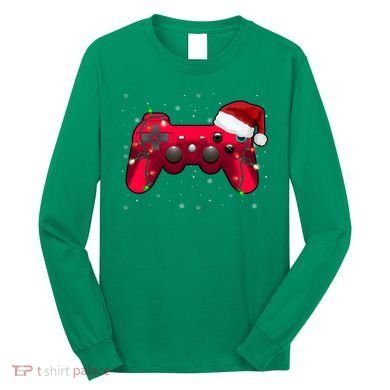 Christmas Controller Gamer Gift Long Sleeve Shirt