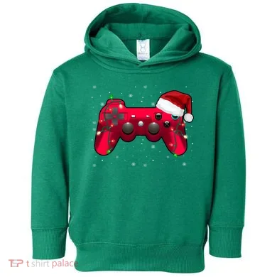 Christmas Controller Gamer Gift Toddler Hoodie