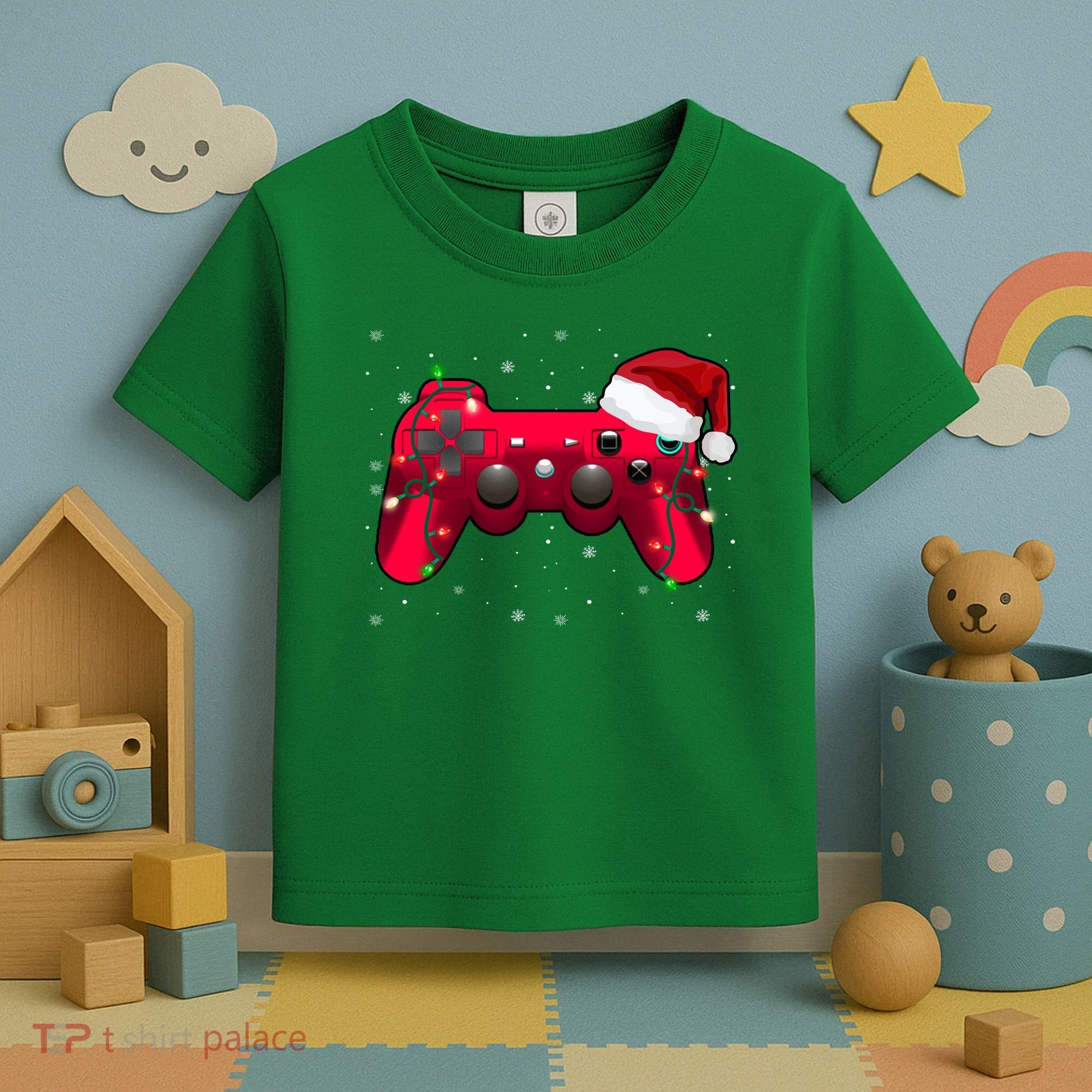 Christmas Controller Gamer Gift Toddler T-Shirt