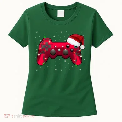 Christmas Controller Gamer Gift Women's T-Shirt