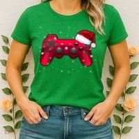 Christmas Controller Gamer Gift Women's T-Shirt thumb 2