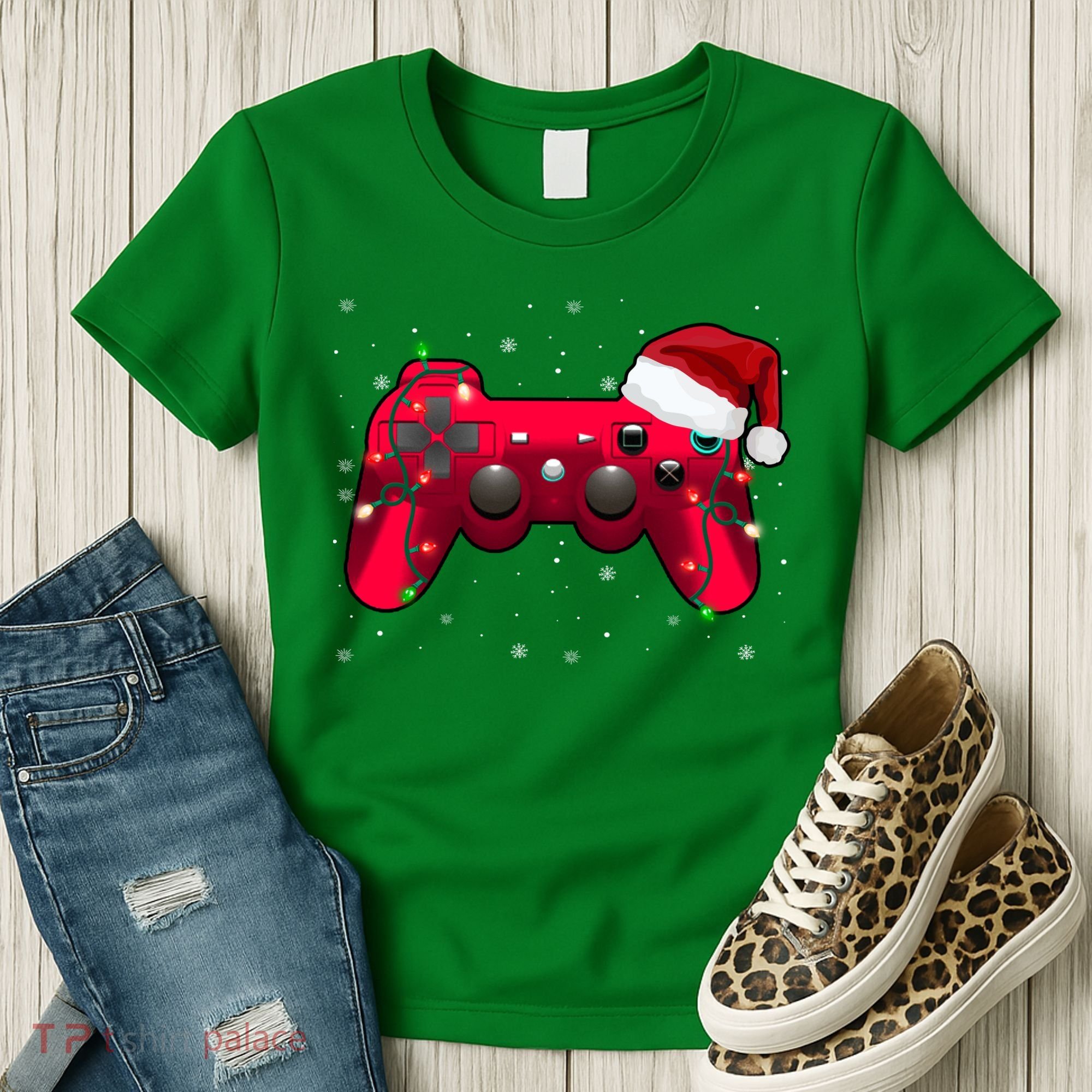 Christmas Controller Gamer Gift Women's T-Shirt