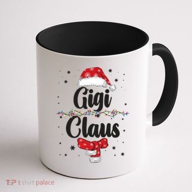 Cute Christmas Gigi Claus Coffee Mug back