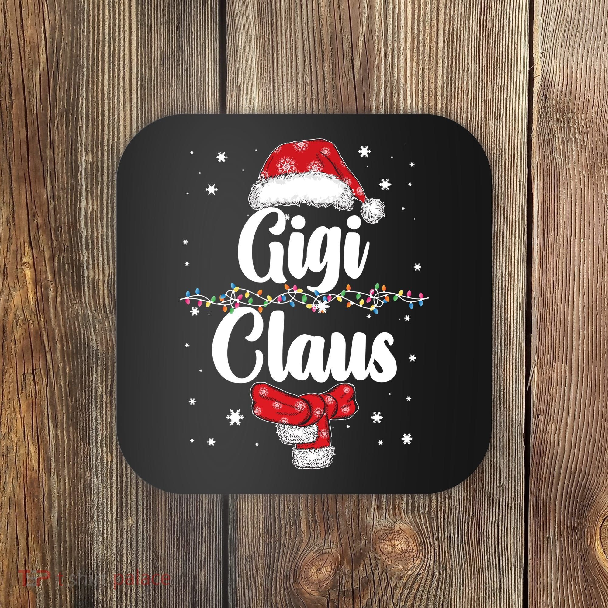 Cute Christmas Gigi Claus Coaster