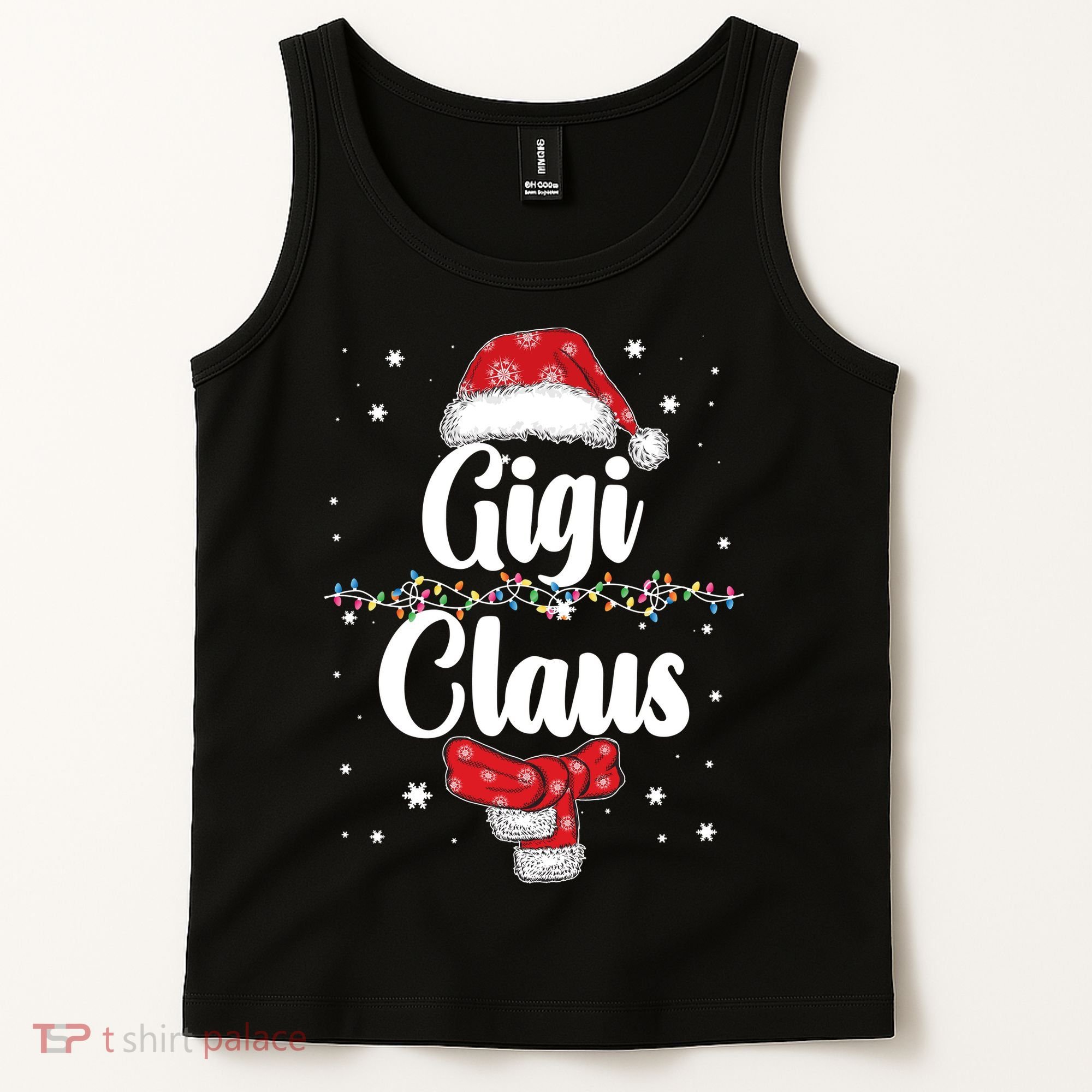 Cute Christmas Gigi Claus Tank Top