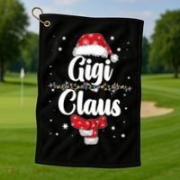 Cute Christmas Gigi Claus Golf Towel thumb 1