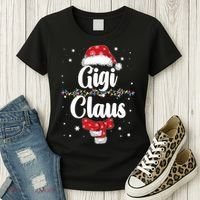 Cute Christmas Gigi Claus Women's T-Shirt thumb 3