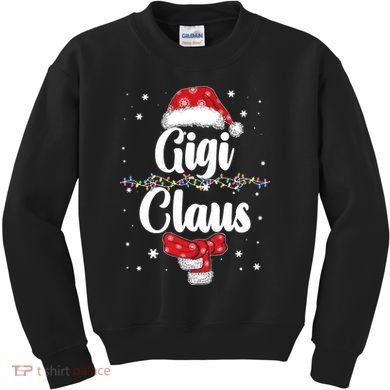 Cute Christmas Gigi Claus Kids Sweatshirt