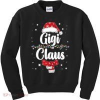 Cute Christmas Gigi Claus Kids Sweatshirt thumb 0