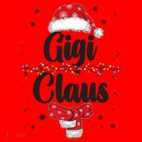 Cute Christmas Gigi Claus Santa Hat thumb 1