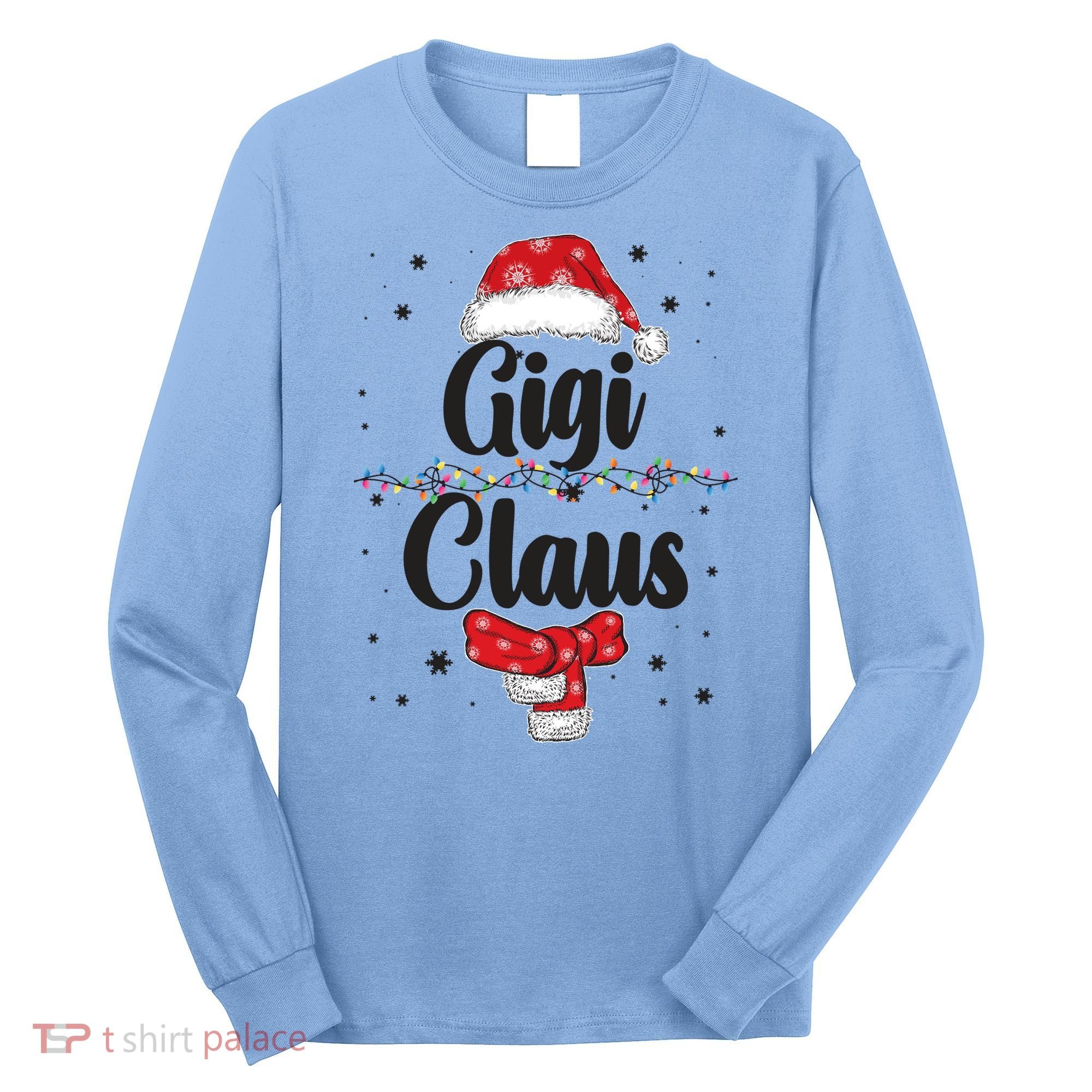 Cute Christmas Gigi Claus Long Sleeve Shirt