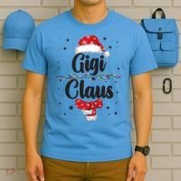 Cute Christmas Gigi Claus T-Shirt thumb 5