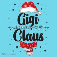 Cute Christmas Gigi Claus Kids T-Shirt thumb 4