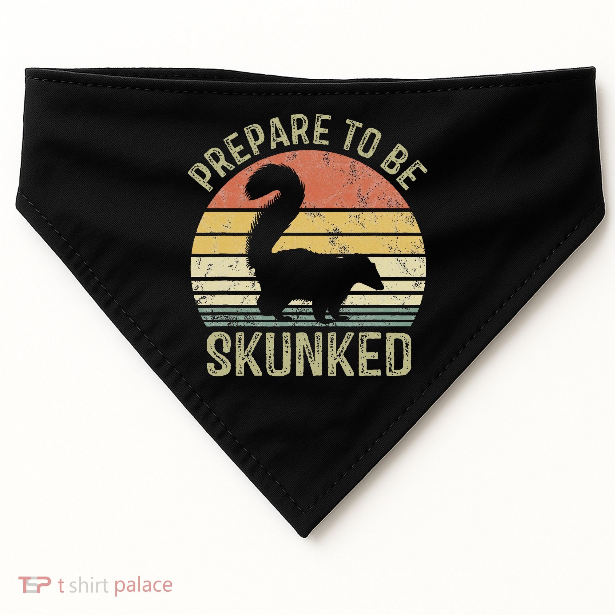 Cribbage Card Game Player Funny Lover Prepare To Be Skunked USA-Made Doggie Bandana