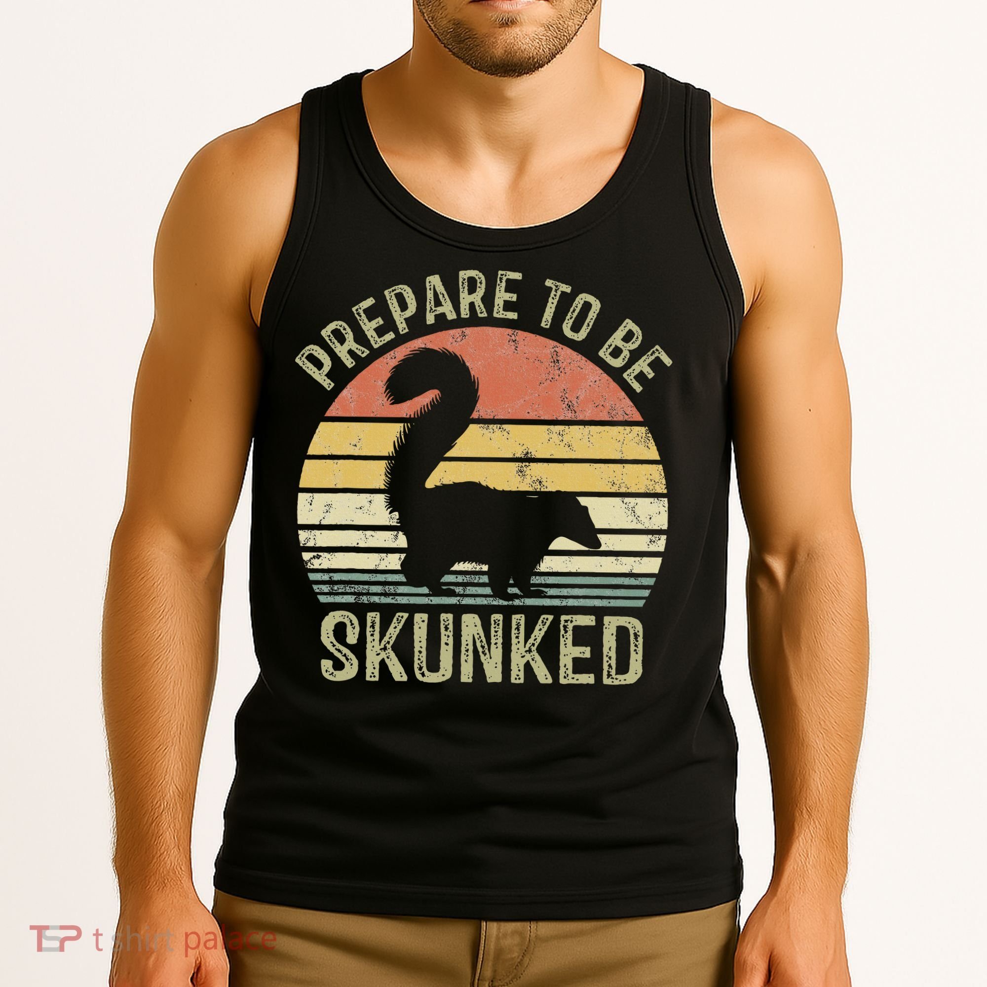 Cribbage Card Game Player Funny Lover Prepare To Be Skunked Tank Top