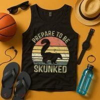 Cribbage Card Game Player Funny Lover Prepare To Be Skunked Tank Top thumb 4