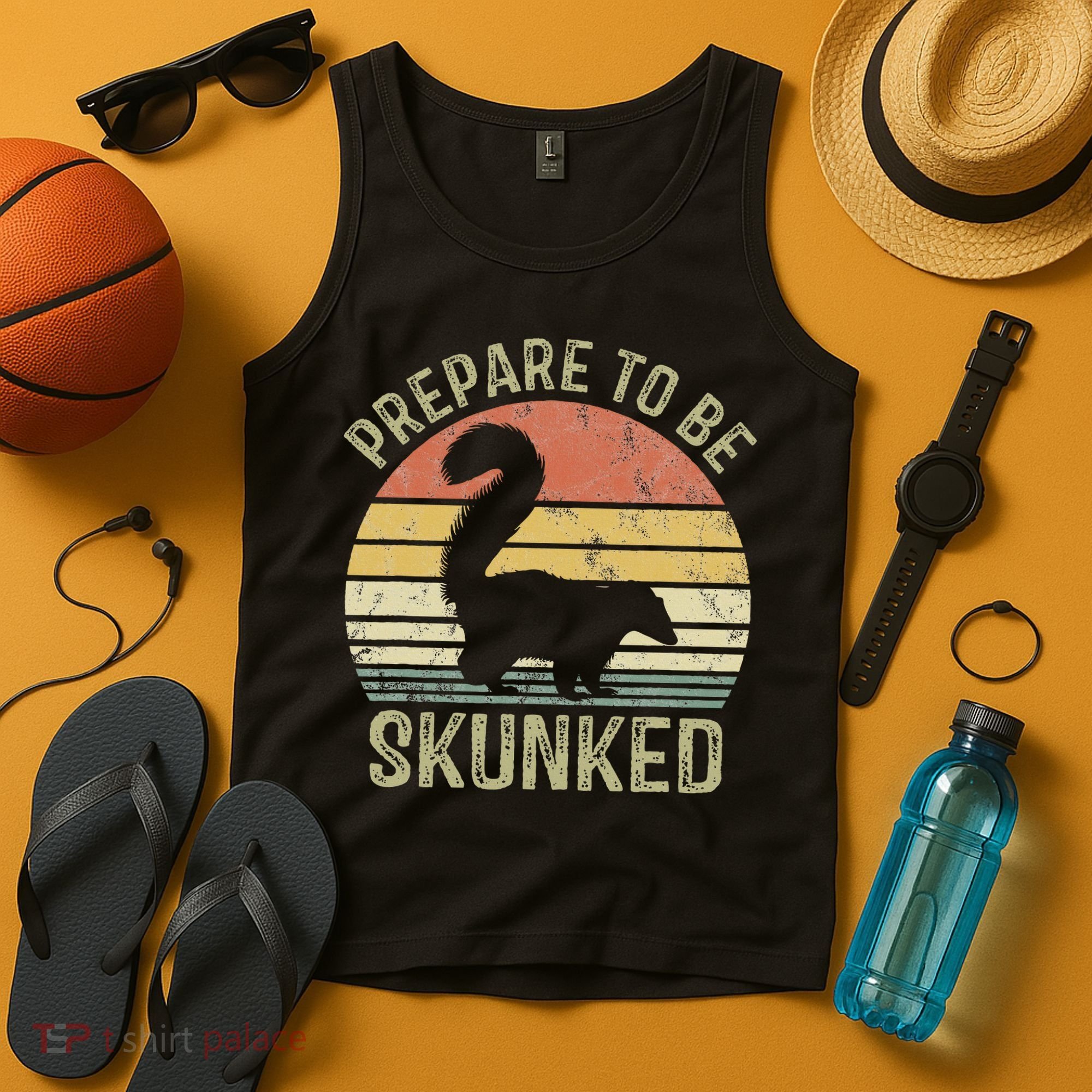 Cribbage Card Game Player Funny Lover Prepare To Be Skunked Tank Top