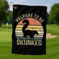 Cribbage Card Game Player Funny Lover Prepare To Be Skunked Golf Towel thumb 1