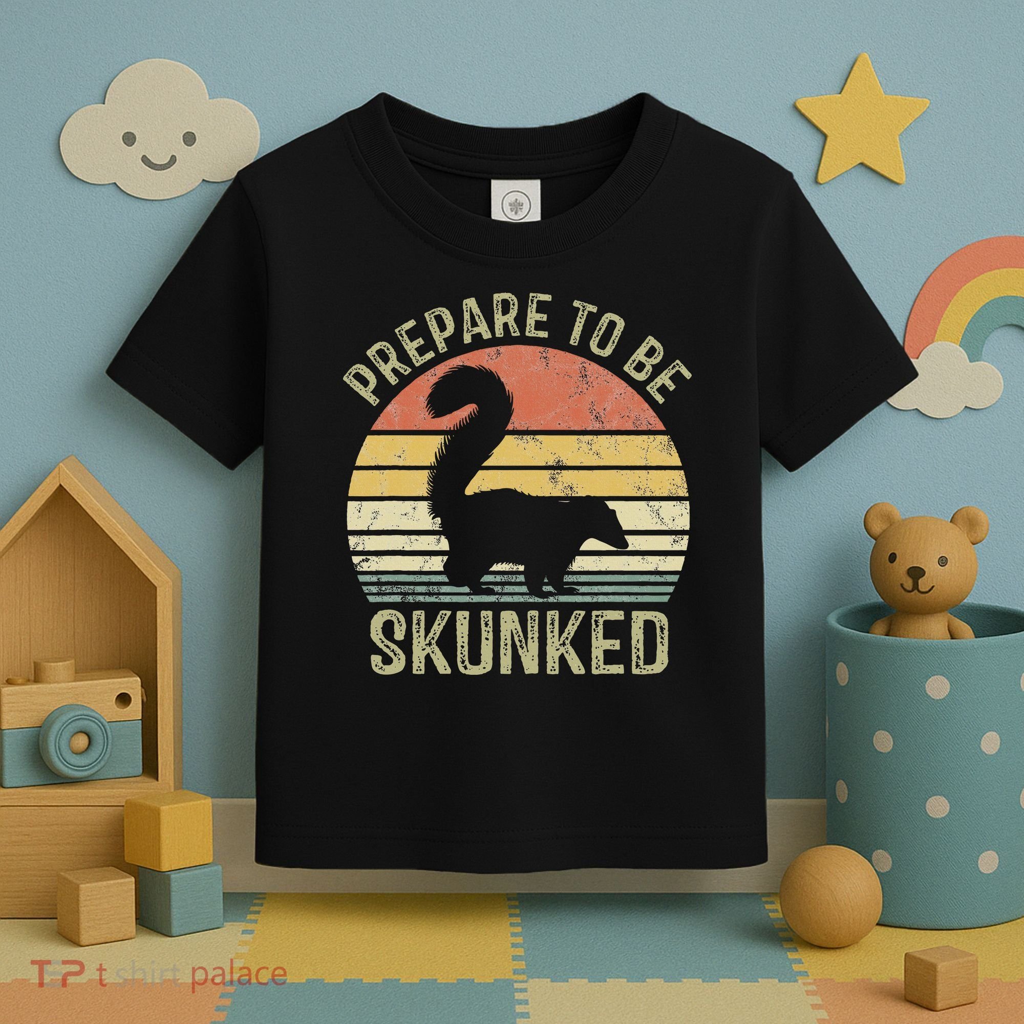 Cribbage Card Game Player Funny Lover Prepare To Be Skunked Toddler T-Shirt