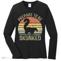 Cribbage Card Game Player Funny Lover Prepare To Be Skunked Women's Long Sleeve Shirt thumb 0