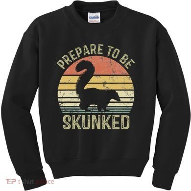 Cribbage Card Game Player Funny Lover Prepare To Be Skunked Kids Sweatshirt