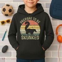 Cribbage Card Game Player Funny Lover Prepare To Be Skunked Kids Hoodie thumb 2