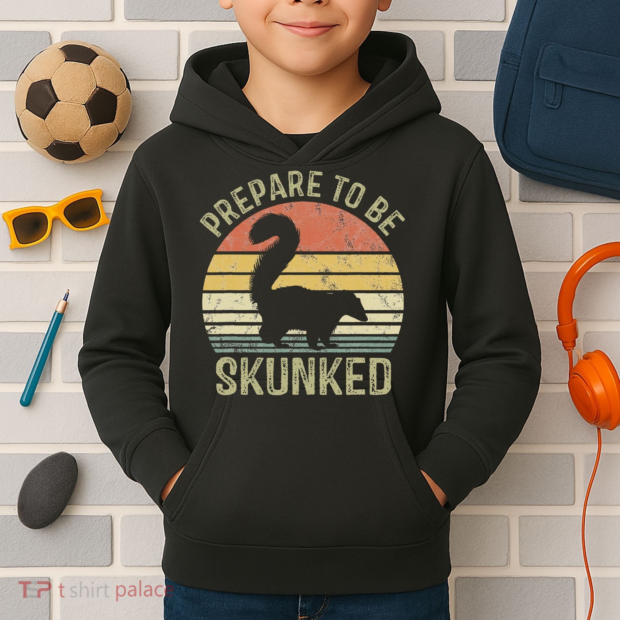 Cribbage Card Game Player Funny Lover Prepare To Be Skunked Kids Hoodie