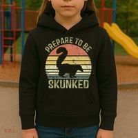 Cribbage Card Game Player Funny Lover Prepare To Be Skunked Kids Hoodie thumb 3