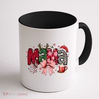 Cute Christmas Holiday Mama Coffee Mug thumb 1